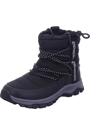 KangaROOS Damskie śniegowce K-FW Shego, Jet Black/Steel Grey, 40 EU, , 40 EU
