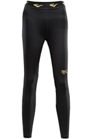 Everlast Damskie spodnie do fitnessu Leonard spodnie sportowe, czarno-złote, rozmiar S