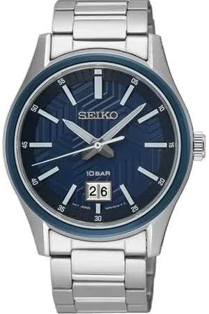 Seiko Męski analogowy zegarek kwarcowy z bransoletką ze stali nierdzewnej SUR559P1, , bransoletka