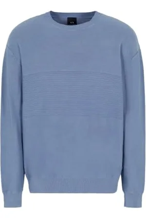 Armani Exchange Męska bluza Comber Cotton z poziomym paskiem, , S
