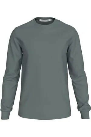 Calvin Klein Jeans Męska koszulka z długim rękawem z odznaką waflową, , XS