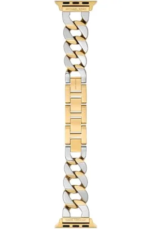 Michael Kors Damski pasek do zegarka Apple Watch 20 mm wielokolorowy ze stali nierdzewnej, MKS8072E, , Jeden rozmiar, Casual
