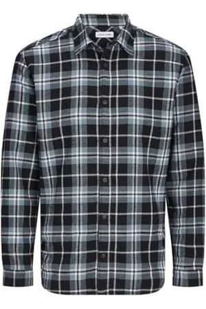 JACK & JONES Męska koszula męska Jjjoshua Fall Flannel Shirt Ls Pls koszula rekreacyjna, , 6XL Duże rozmiary