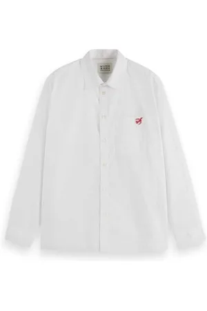 Scotch&Soda Core - The Free Spirit Peace Bird Poplin Shirt, , 40
