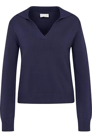Bugatti Damski sweter dekolt w serek, , L