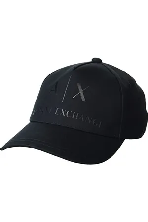 Armani Exchange A|X Tonal Logo Cap czapka z daszkiem, czarna, rozmiar uniwersalny