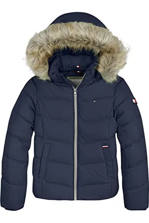 Tommy Hilfiger Dziewczęca niezbędna kurtka w dół, ciemnoniebieski, 9 miesięcy