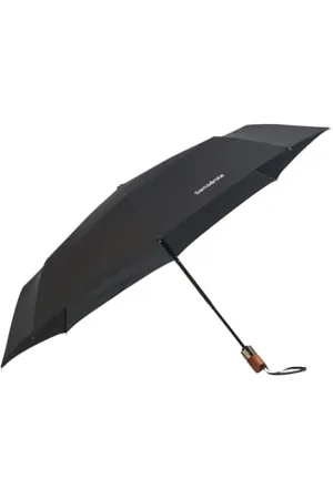 Samsonite Wood Classic S - 3 sekcja Auto Otwórz zamknięcie krótkiego parasola, 27 cm
