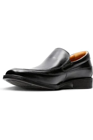 Clarks Tilden Free, męskie slipper, czarne (Black Leather), czarny - - 47 EU
