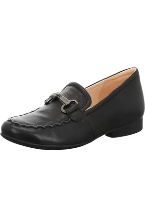 Think! Damen GUAD2 chromfrei gegerbte nachhaltige Halbschuhe, SCHWARZ 0000