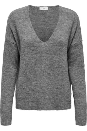 JDY ELANORA L/S V-NECK PULLO. KNT NOOS, , XL