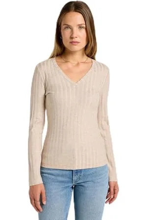 Lee Ls V Neck Tee T-shirt damski, , L