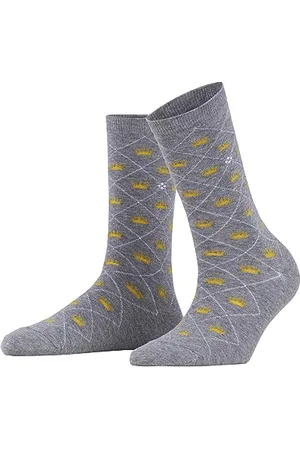 Burlington Kobiety Skarpety Crown W So Bawełna z wzorem 1 Para, , 36-41