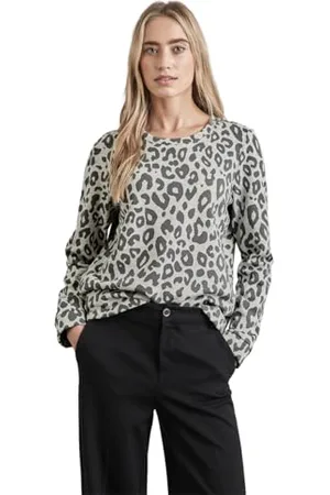 Street one QR Crewneck Sweat w. AOP, , 38