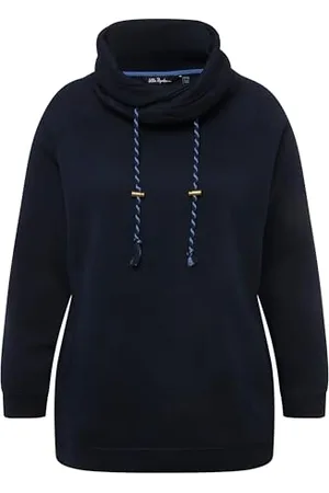 Ulla Popken Onlmirna L/S Sweter KNT Koszulka damska, niebieski (blau 71), 46