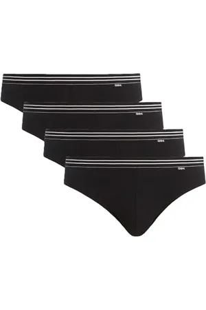 Dim Męskie bawełna, elastyczne majtki, czarne, 3XL Grande Talia