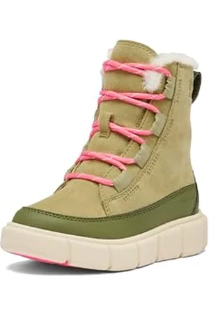 sorel Explorer 3 koronkowe wodoodporne modne buty, pikantne/wybielana ceramika, 8 UK dziecko, , 8 UK Child