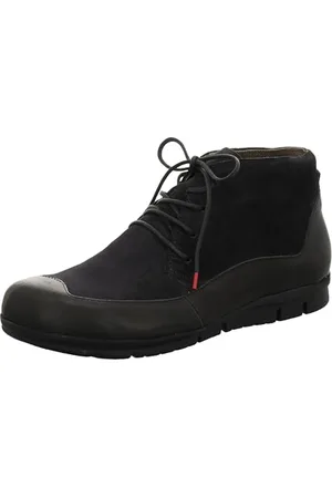 Think! Męskie buty King_3-000652 garbowane bez chromu, trwałe sztyblety, 000 czarny/kombi, 40,5 EU