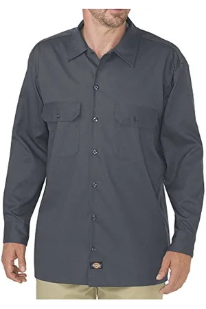 Dickies Męska koszula robocza z długim rękawem, z elastycznego twillu, XL