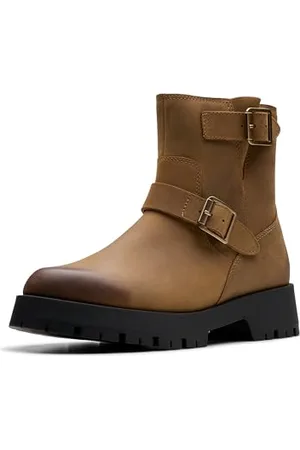 Clarks Premium Damskie buty Ledwick Haley Fashion Boot, Dark Sand Oily, 3 UK, , 36 EU
