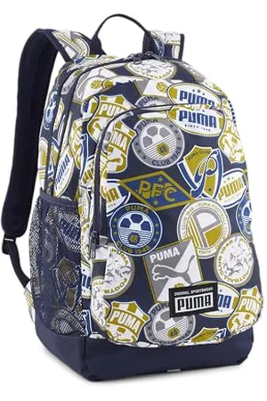 PUMA Academy Backpack Unisex Dzieci Plecak, Navy-Soccer Badges AOP, OSFA Dzieci, Navy-soccer Odznaki Aop, Taglia unica