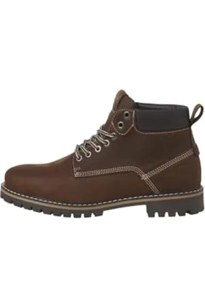 JACK & JONES Jfwqueensway Leather Boot Sn męskie buty sznurowane, , 42 EU