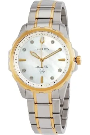 BULOVA Damski analogowy zegarek automatyczny z bransoletką ze stali nierdzewnej 98P227, , Klasyczny