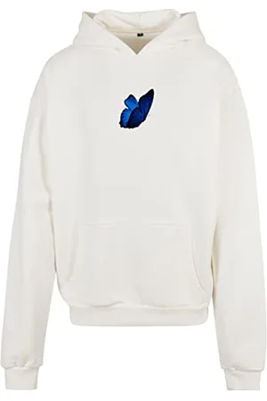 Mister Tee Upscale Le Papillon Heavy Oversize Hoody, uniseks, bluza z kapturem z nadrukiem na plecach, oversize fit, , XS