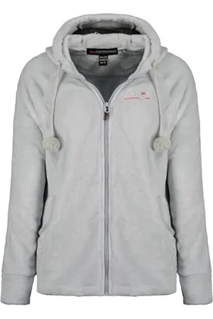 Geographical Norway Tilda Damski ciepły polar damski z zamkiem błyskawicznym - kurtka jesienno-zimowa wiosenna ciepła damska - długi rękaw sweter futrzany miękki komfort na zewnątrz ( L)
