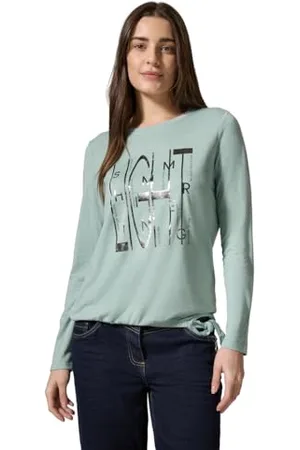 CECIL Glitter Shirt Foil Print, , M