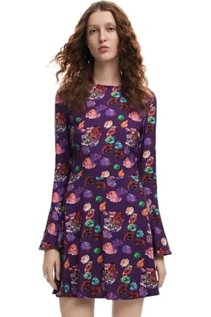 Desigual Vest_Flower SCRIBB, 3048 LILA FLANDES, L, , L