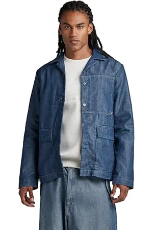 G-Star RAW Męska marynarka Marseille, niebieska (Worn in Cadet Blue D303-D910), XS, , XS
