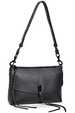 Rebecca Minkoff Damska torba na ramię Darren z zamkiem błyskawicznym, czarna, jeden rozmiar