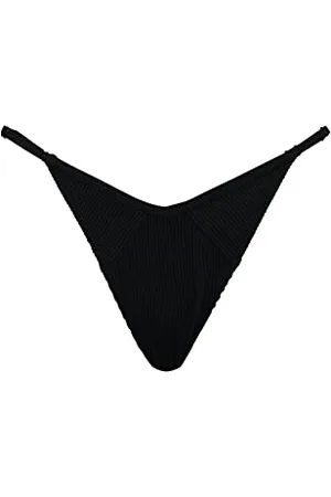 PUMA Damskie bikini prążkowane, stringi, czarne combo, XL, , XL