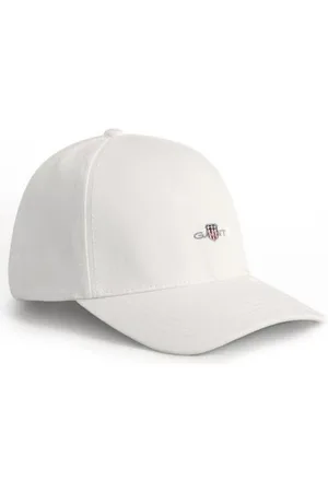 GANT Uniseks. HIGH Cotton Twill Cap, White, Standard, , jeden rozmiar