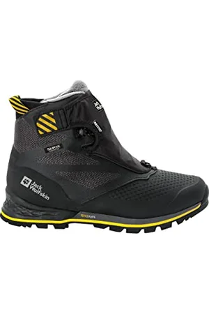 Jack Wolfskin Mężczyźni 1995 SERIES TEXAPORE MID M buty do chodzenia, Czarny/burly Żółty XT, 42 EU
