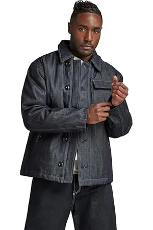 G-Star RAW Męska kurtka jeansowa z wyściełaną talią, , L
