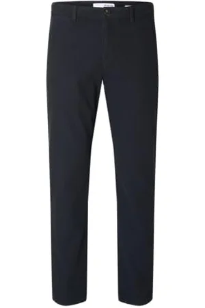 SELECTED Męskie Chino 175 teksturowane slim fit, , 34W / 34L