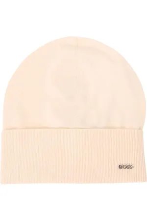HUGO BOSS Damska czapka lari_hat, otwarta żółta