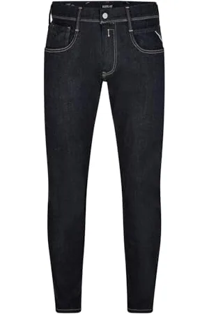 Replay Męskie dżinsy Anbass Slim-Fit Hyperflex Forever Dark ze stretchem, , 32W / 30L