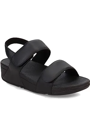 FitFlop Damskie sandały Lulu z regulowanym skórzanym paskiem z tyłu, , 36 EU