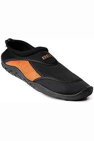 Beco Klapki kąpielowe/buty surfingowe dla kobiet i mężczyzn, czarne/pomarańczowe, 45, 9217-30