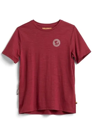 Fjällräven Wool damski T-shirt outdoorowy, czerwony ( , XL, , XL