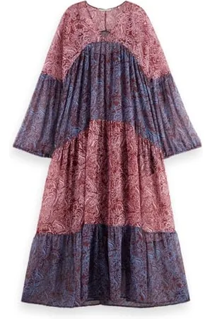 Scotch&Soda Sukienka Maxi Printed Fil Coupe, , 38