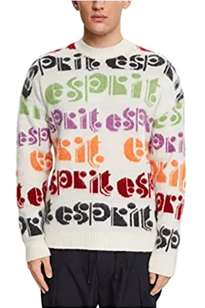 ESPRIT Męski sweter 102EE2I315, 110/OFF biały, S