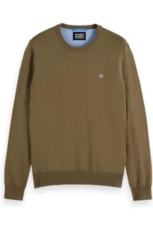 Scotch&Soda Męska bluza sezonowa z wiskozą Regular Fit Crewneck Sweater, , M