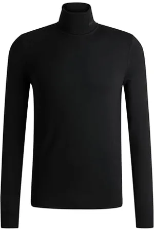 HUGO BOSS Męski sweter z golfem San Thomas-M Regular -Fit z żywej wełny, , M