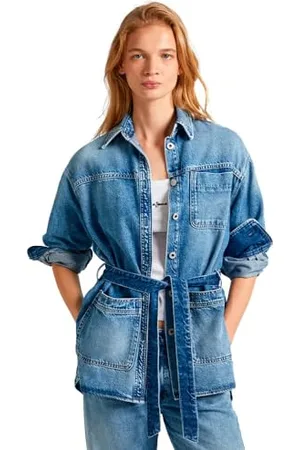Pepe Jeans Damska kurtka Mandy, niebieska (denim), XSS, , XXS