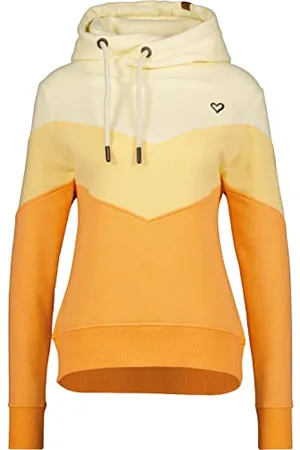 alife kickin Alife kickin Damska bluza z kapturem Stellaak Bluza z kapturem Sweter XS-XXL, Mandarynka Melange, L
