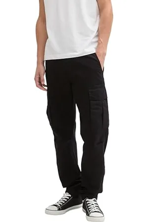 TOM TAILOR Męskie luźne spodnie zwężane, , 3XL